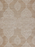 Scalamandre Taj Embroidered Sisal Nutmeg Wallcovering
