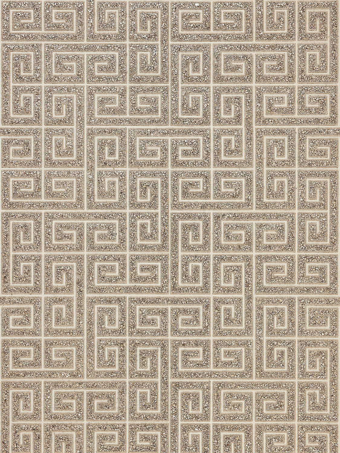 Scalamandre Fret Mosaic Grasscloth Tiger Eye Wallcovering