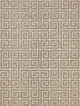 Scalamandre Fret Mosaic Grasscloth Tiger Eye Wallcovering
