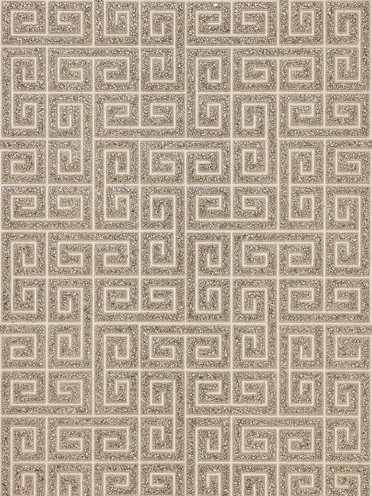 Scalamandre Fret Mosaic Grasscloth Tiger Eye Wallcovering
