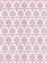Scalamandre Karanfil Block Print Rose Petal Wallcovering