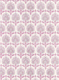 Scalamandre Karanfil Block Print Rose Petal Wallcovering