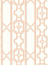 Scalamandre Joanna Fret Peach Wallcovering