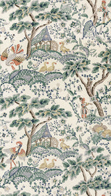 Scalamandre Kelmescott Leaf on Ivory Wallcovering