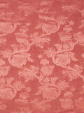 Special Order  Scalamandre Damas Parc Monceau Coral Red Orange Linen Cotton Damask Floral Moire MSRP USD464/y