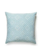 Scalamandre Antigua Weave Outdoor 22 X 22 - Sky Decorative Pillow