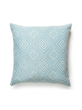 Scalamandre Antigua Weave Outdoor 22 X 22 - Sky Decorative Pillow