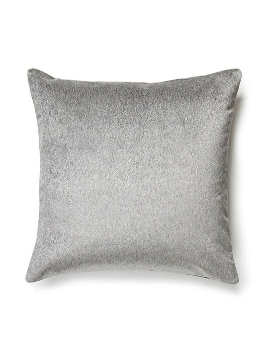 Scalamandre Bay Velvet Outdoor 22 X 22 - Smoke Decorative Pillow