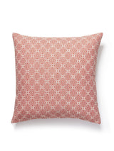 Scalamandre Cape May Outdoor 22 X 22 - Cherry Decorative Pillow