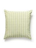 Scalamandre Check Please Outdoor 22 X 22 - Fern Decorative Pillow