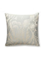 Scalamandre Deco Flower 22 X 22 - Mineral Decorative Pillow