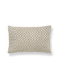 Scalamandre Fleur Embroidery 14 X 22 - Flax Decorative Pillow