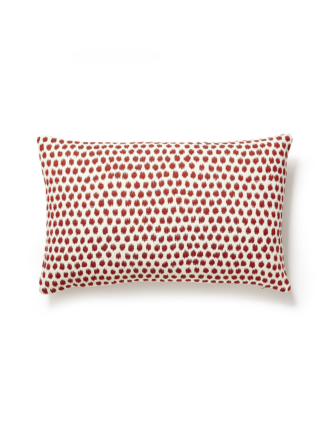 Scalamandre Dot Weave 14 X 22 - Carnelian Decorative Pillow