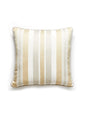 Scalamandre Mayfair Cotton Stripe 22 X 22 - Pebble Decorative Pillow
