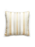 Scalamandre Mayfair Cotton Stripe 22 X 22 - Pebble Decorative Pillow