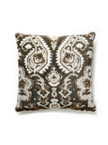 Scalamandre Oushak Linen Velvet 22 X 22 - Smoke Decorative Pillow