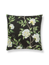 Scalamandre Peonia Linen 22 X 22 - Onyx Decorative Pillow