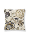 Scalamandre Coromandel Embroidery 22 X 22 - Flax Decorative Pillow
