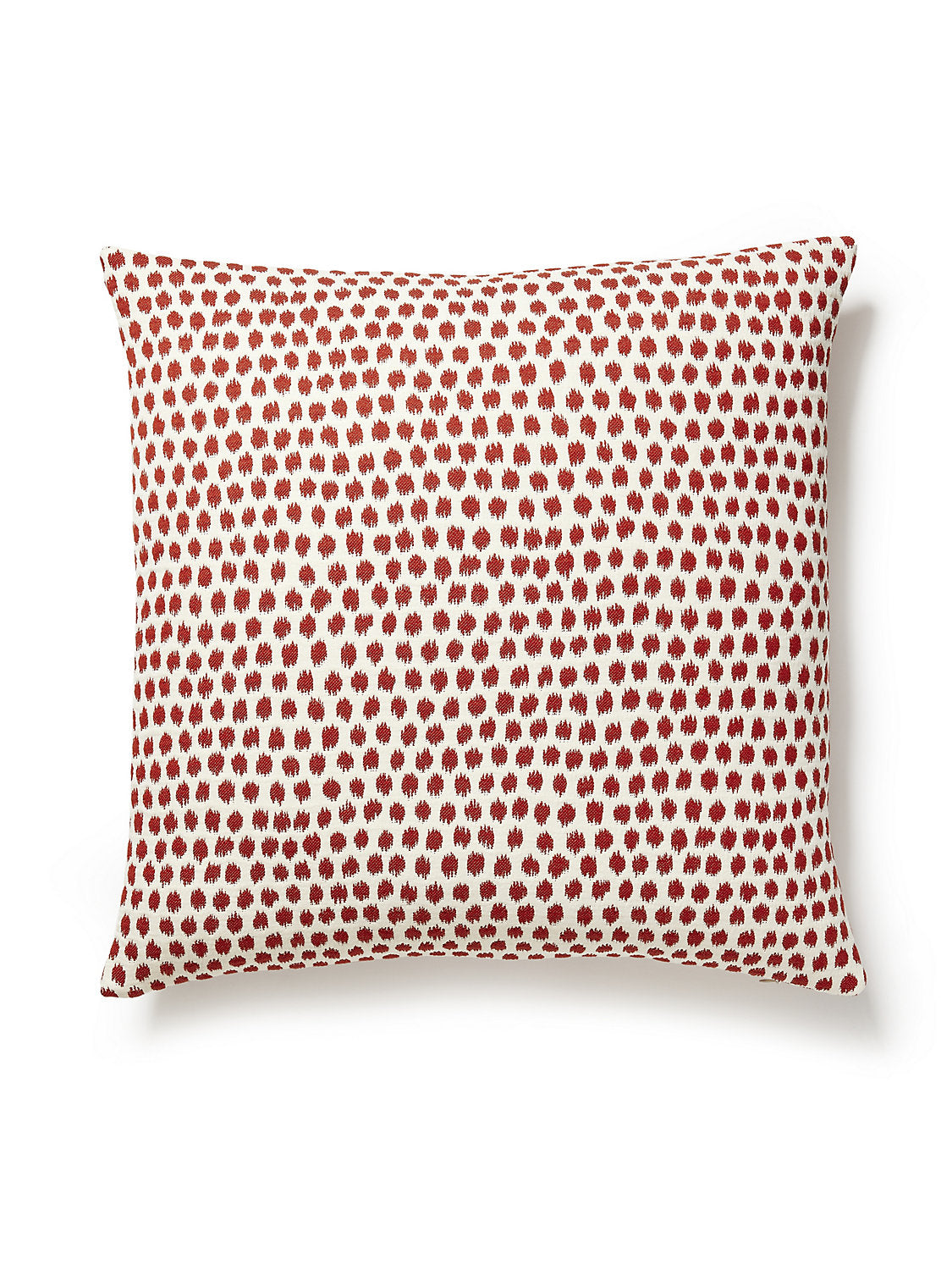 Scalamandre Dot Weave 22 X 22 - Carnelian Decorative Pillow