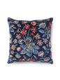 Scalamandre Millefleur Velvet 22 X 22 - Navy Lilac Decorative Pillow