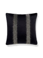 Scalamandre Veronica Beaded 22 X 22 - Black / Pewter Decorative Pillow