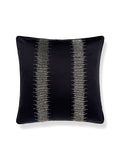 Scalamandre Veronica Beaded 22 X 22 - Black / Pewter Decorative Pillow