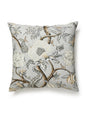 Scalamandre Pondicherry Linen Print 24 X 24 - Mineral Decorative Pillow