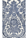 Scalamandre Luciana Damask Print Denim Wallcovering