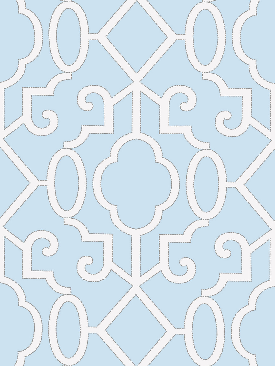 Scalamandre Ming Fretwork Cloud Wallcovering