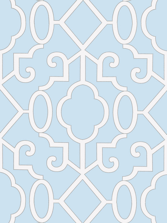 Scalamandre Ming Fretwork Cloud Wallcovering