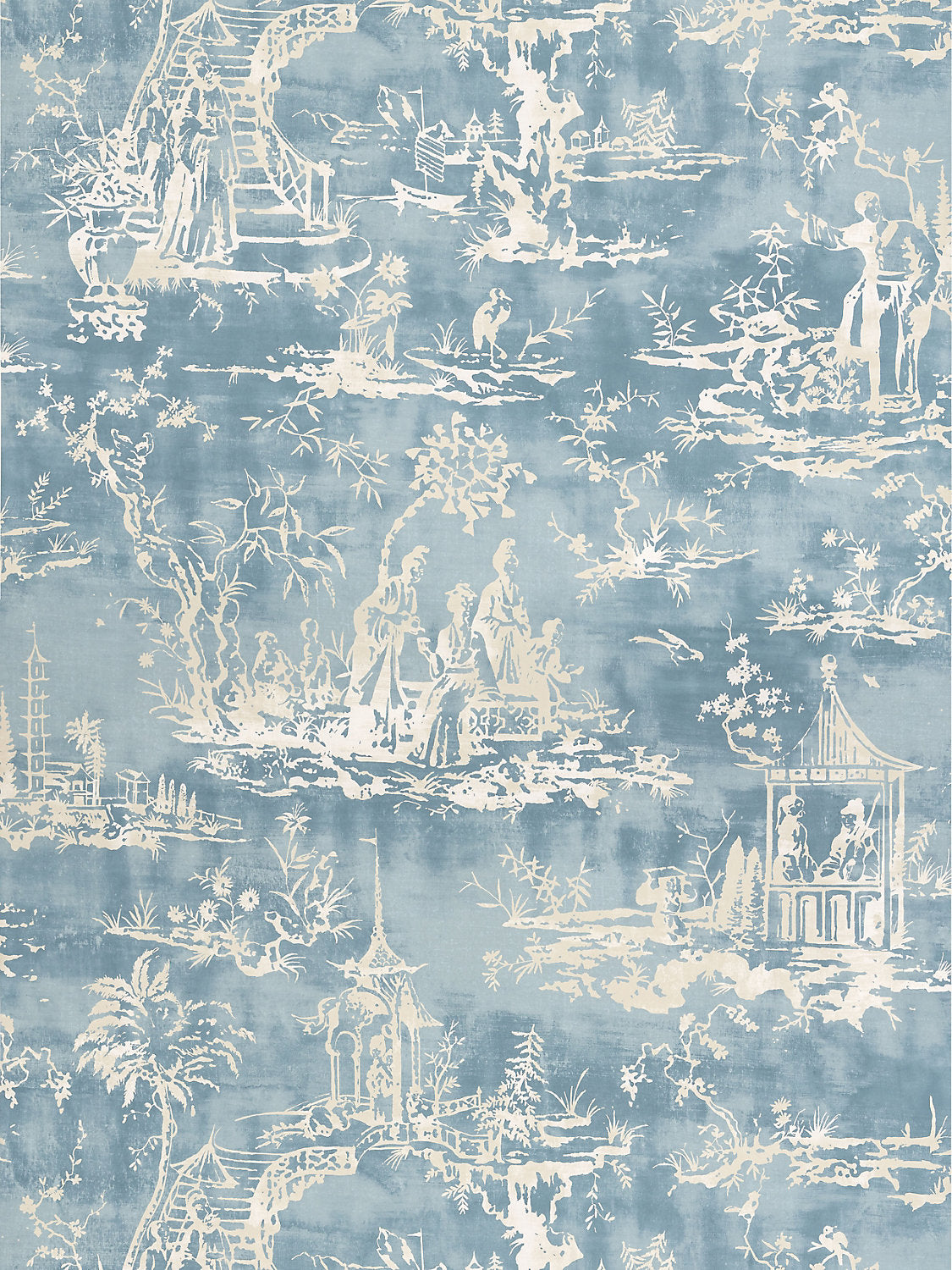 Scalamandre Summer Palace Sky Wallcovering
