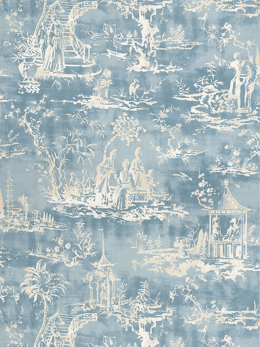 Scalamandre Summer Palace Sky Wallcovering