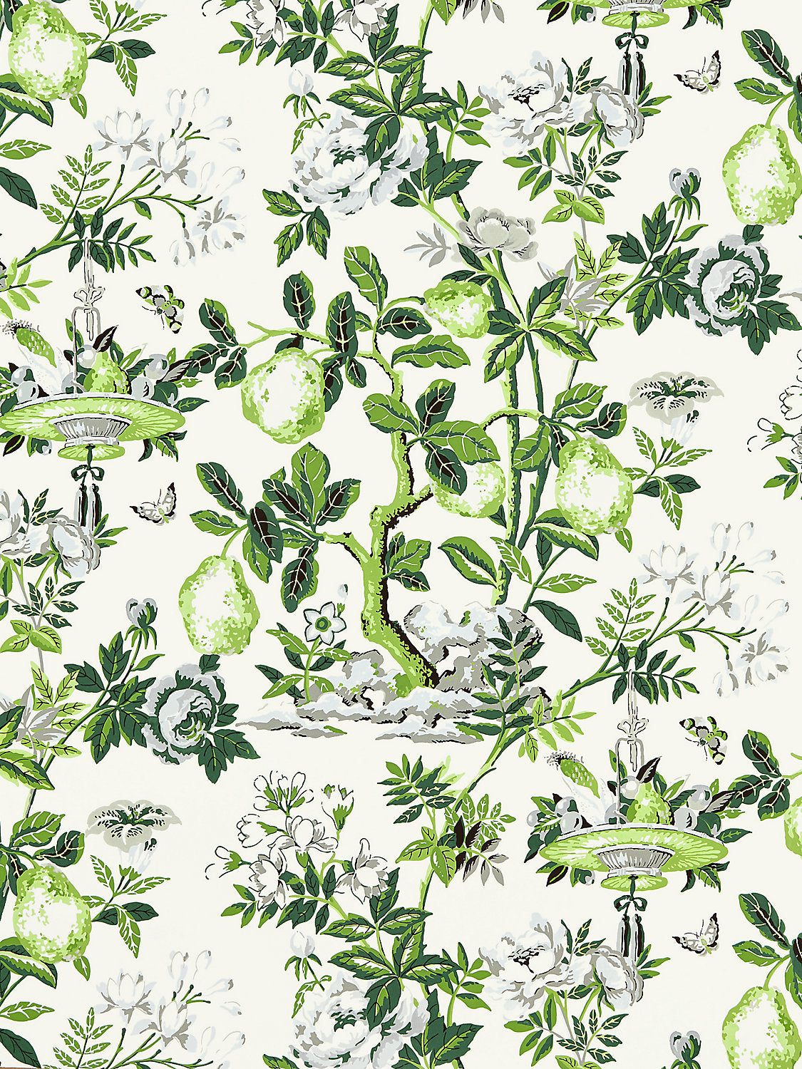 Scalamandre Shantung Garden Verdance Wallcovering