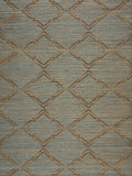 Scalamandre Monroe Embroidered Grasscloth Bronze Wallcovering