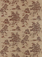 Scalamandre Katsura Embroidered Toile Terra Wallcovering