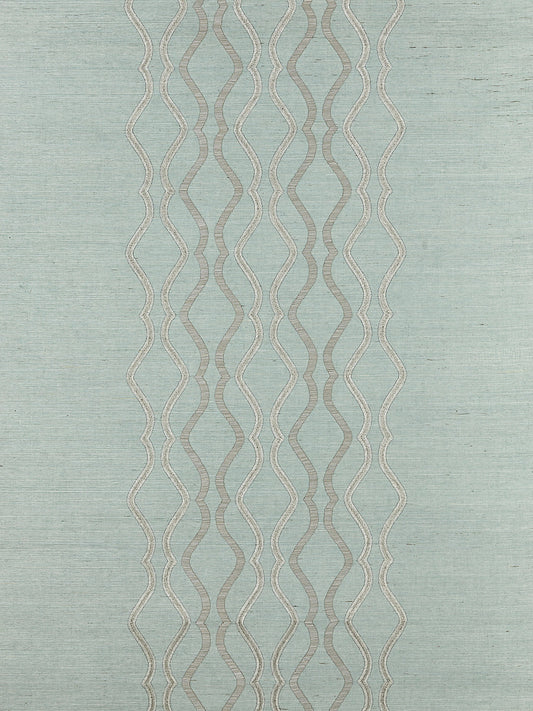 Scalamandre Valentina Embellished Sisal Seaglass Wallcovering