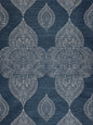 Scalamandre Taj Embroidered Sisal Indigo Wallcovering