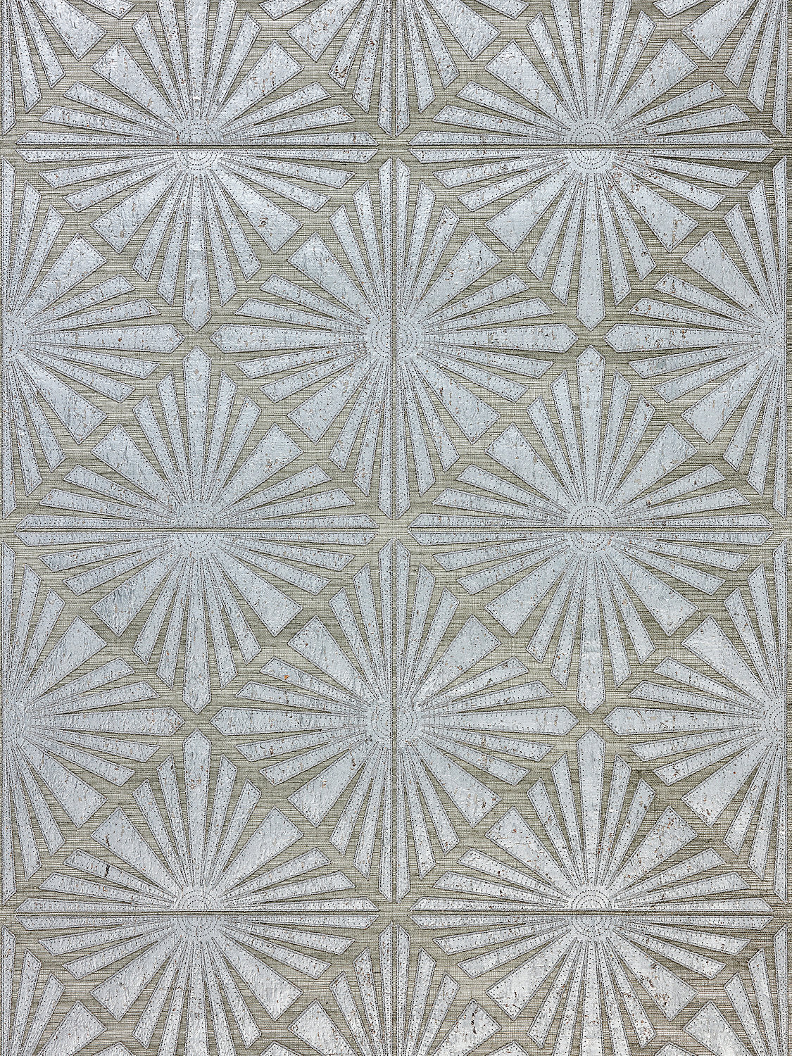 Scalamandre Milan Diamond Grasscloth Pewter Wallcovering