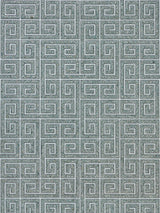 Scalamandre Fret Mosaic Grasscloth Mineral Wallcovering
