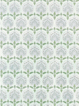Scalamandre Karanfil Block Print Green Tea Wallcovering