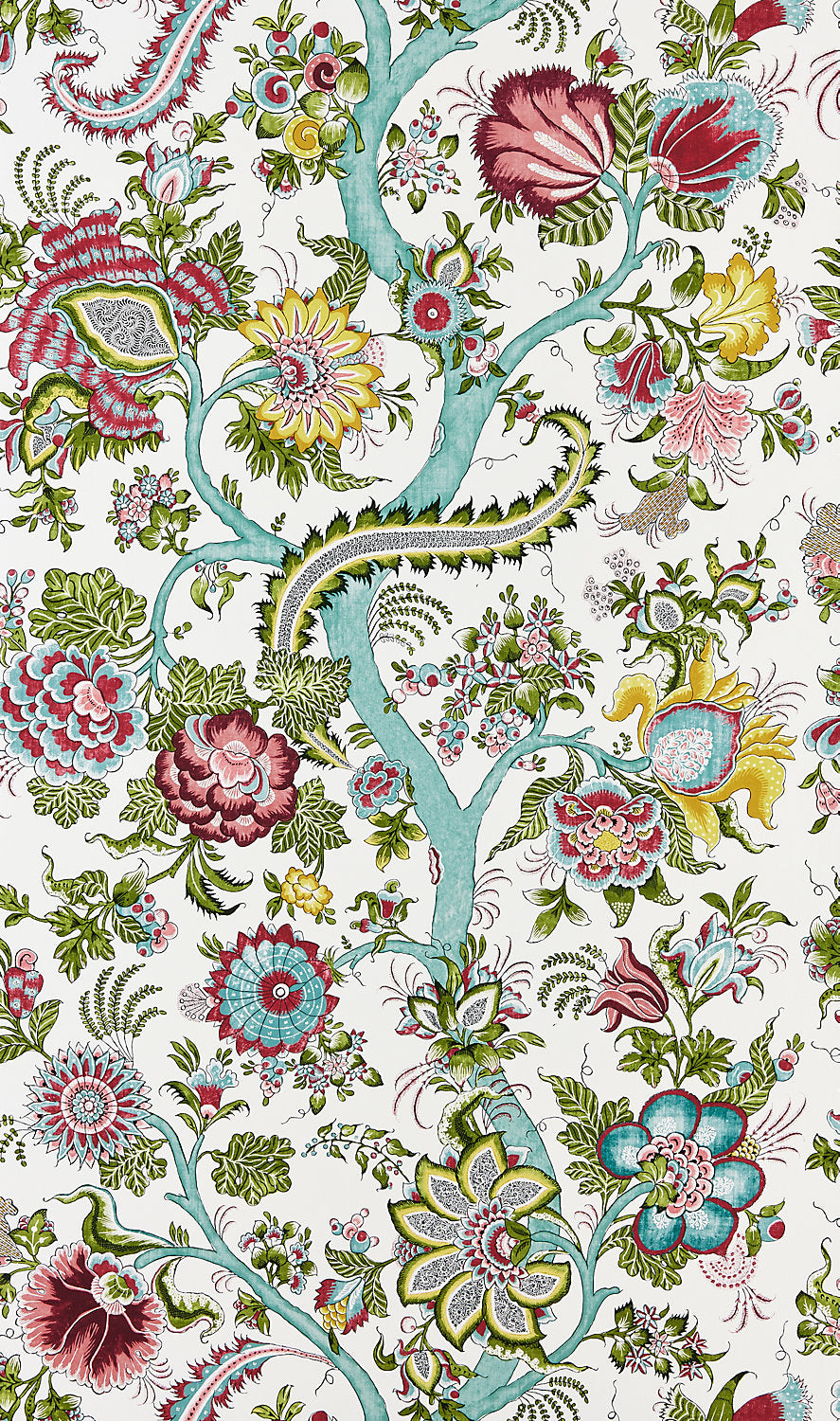 Scalamandre Metropolitan Palampore Flower Garden Wallcovering