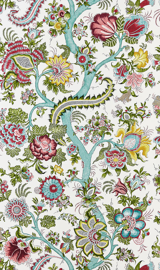Scalamandre Metropolitan Palampore Flower Garden Wallcovering