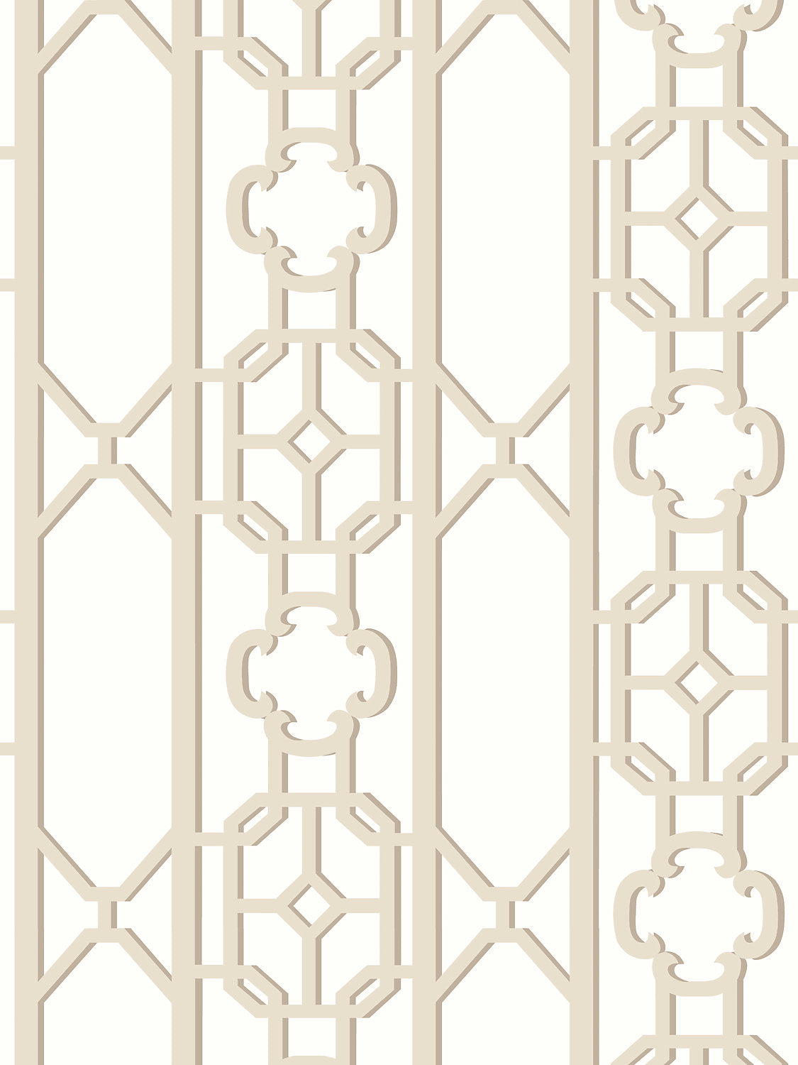 Scalamandre Joanna Fret Toffee Wallcovering