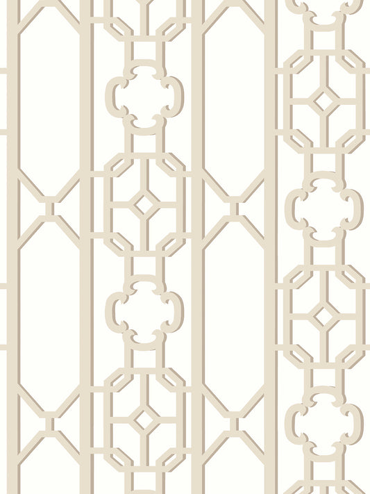 Scalamandre Joanna Fret Toffee Wallcovering