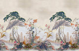 Scalamandre Vembanad Mural 4 Panel Set Sunset Wallcovering