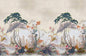 Scalamandre Vembanad Mural 4 Panel Set Sunset Wallcovering