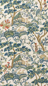 Scalamandre Kelmescott Peacock on Sand Wallcovering
