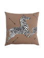 Scalamandre Zebras 22 X 22 - Safari Brown Decorative Pillow