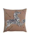 Scalamandre Zebras 22 X 22 - Safari Brown Decorative Pillow