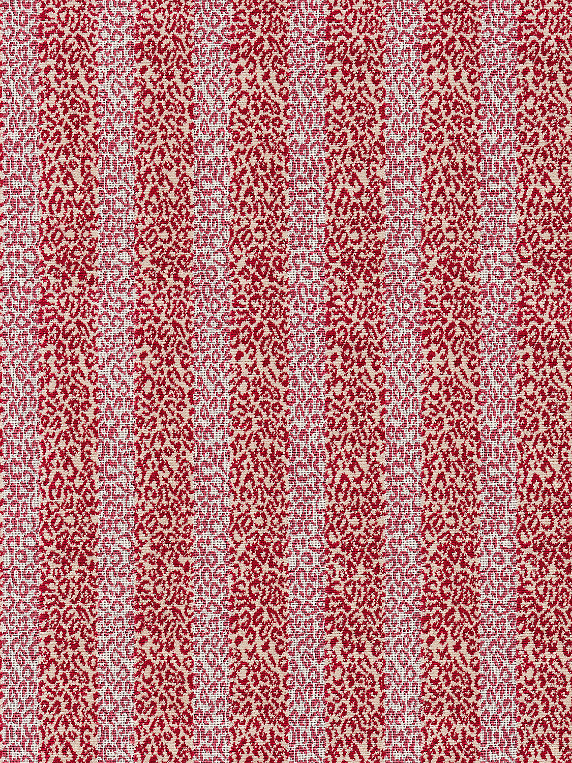 Special Order Scalamandre Corbet Tomato Red White Animal Skin Velvet Cotton MSRP USD 820/Y